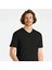 Regular V Yaka Likralı Kısa Kollu Siyah Tişört 2
