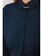 Kadın Slim Fit Dar Kesim Vucüda Oturan Uzun Kollu Lacivert Basic Gömlek 3