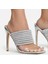 Parıldayan Yapay Elmas Terlikler , Gümüş Rengi Abiye Terlik , Ince Topuklu Abiye Terlik 6
