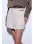 Taş Pileli Zincir Detaylı Şort Etek 3