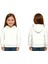 Unisex Düz Baskısız Çocuk Sweatshirt Kapüşonlu 3 Iplik Şardonlu Kumaş 2