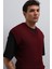 Bordo Örgü Erkek Triko Yelek 4