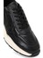 Erkek Siyah Bağcıklı Kalın Tabanlı Deri Sneaker 25WFD675118 8