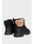 Ayıcıklı Fermuarlı Soğuk Geçirmez Günlük Kız Çocuk Botu Siyah 5