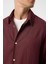 Bordo Relax Fit Keten Karışımlı Erkek Gömlek 5