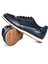 Hakiki Deri/tekstil Lacivert Erkek Sneaker Ayakkabı - 241336 3