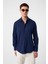 Lacivert Slim Fit Erkek Gömlek 1