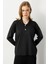 Büyük Beden Düğme Detaylı Triko Kazak-SİYAH 2