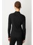 Fermuar Yaka Yarım Balıkçı Triko Kazak-Siyah 6