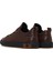 Erkek Kahverengi Bağcıklı Deri Sneaker 25WFD693418 5