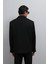 Siyah Relax Fit Kruvaze Erkek Blazer Ceket 5