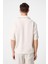 Ekru Apaş Yaka Modal Kumaş Erkek Gömlek 5