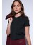 Siyah Basic Kadın T-Shirt 4