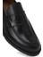 Erkek Siyah Deri Casual Loafer 25WFD603618 9