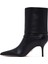 Kadın Siyah Ince Topuklu Deri Bot 25AFD490318 4