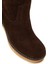 Kadın Kahverengi Fermuarlı Kalın Topuklu Süet Deri Bot 25WFD151310 10