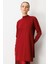 Omzu Düğme Detaylı Triko Tunik-BORDO 2