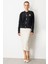 Düğme Detaylı Triko Hırka-SİYAH 2