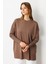 Ribana Detaylı Triko Tunik-Mokka 1