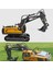 Uzaktan Kumandalı Full Fonksiyon Metal Premium Model Bulldozer, Ekskavatör ve Kamyon 1:16 Ölçek Şarjlı Sesli Işıklı 3 Model (Tam Fonksiyon) (Ekskavatör) 8