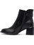 Kadın Siyah Fermuarlı Kalın Topuklu Bot 25WFE402018 5
