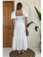 Fırfırlı Kollu Boho A Kesim Elbise 3