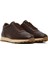 Erkek Kahverengi Bağcıklı Deri Casual Sneaker 25WFD675414 3