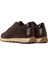 Erkek Kahverengi Bağcıklı Deri Casual Sneaker 25WFD675414 5