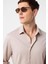 Bej Slim Fit Erkek Gömlek 4