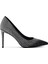 Kadın Siyah Taşlı Ince Topuklu Deri Stiletto 25WFD4910TS 4