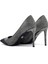 Kadın Siyah Taşlı Ince Topuklu Deri Stiletto 25WFD4910TS 7