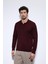 Bordo Polo Yaka Erkek Kazak 8