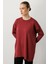 Yuvarlak Yaka Basic Triko-Bordo 3