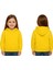 Unisex Düz Baskısız Çocuk Sweatshirt Kapüşonlu 3 Iplik Şardonlu Kumaş 3