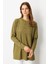 Kendinden Desenli Triko Tunik-Y.YEŞİLİ 3