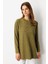 Kendinden Desenli Triko Tunik-Y.YEŞİLİ 5