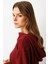 Asimetrik Kesim Kapüşonlu Dokuma Tunik-BORDO 3