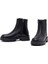 Kadın Siyah Fermuarlı Deri Bot 25WFD413818 2
