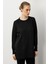 Reglan Kol Basic Triko Tunik-Siyah 3