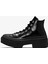 Chuck Taylor All Star Lugged Heel Kadın Siyah Deri Platform Bot.001 9
