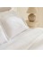 Miel %100 Pamuk Saten Çift Kişilik Nevresim Takımı Beyaz 6