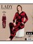 Lady Lingerie Çiçek Desenli,uzun Kollu,düğmeli Kadın Pijama Takımı 1