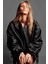 Allbucks Zara, %100 Deri Oversize Bomber Mont Ceket ABZRA0807 5