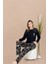 Lady Lingerie Çiçek Desenli,uzun Kollu,bisiklet Yakalı Kadın Pijama Takımı 1