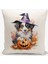 4 Lü Çift Taraflı Dijital Baskı Kırlent Kılıfı Halloween Sonbahar Temalı 5