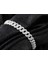 Küba Zincir Chain Bileklik 925 Ayar Gümüş Bileklik Rapçi Bilekliği, Moissanite Model Cz Bileklik 2
