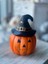 Halloween Dekorasyon, Cadılar Bayramı, Kabak Dekorasyon, Balkabağı, Pumpkin, Şapkalı Balkabağı 1