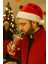 biton noel baba & yeni yıl 2026 temalı pipetli suluk 450 ml çift katman mika su şişesi 2768-a 5