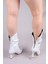 JEHONA Topuklu Yarım Çizme BEYAZ 5