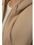 Kadın Oversize Fermuarlı Kapüşonlu Sweatshirt Natural 5